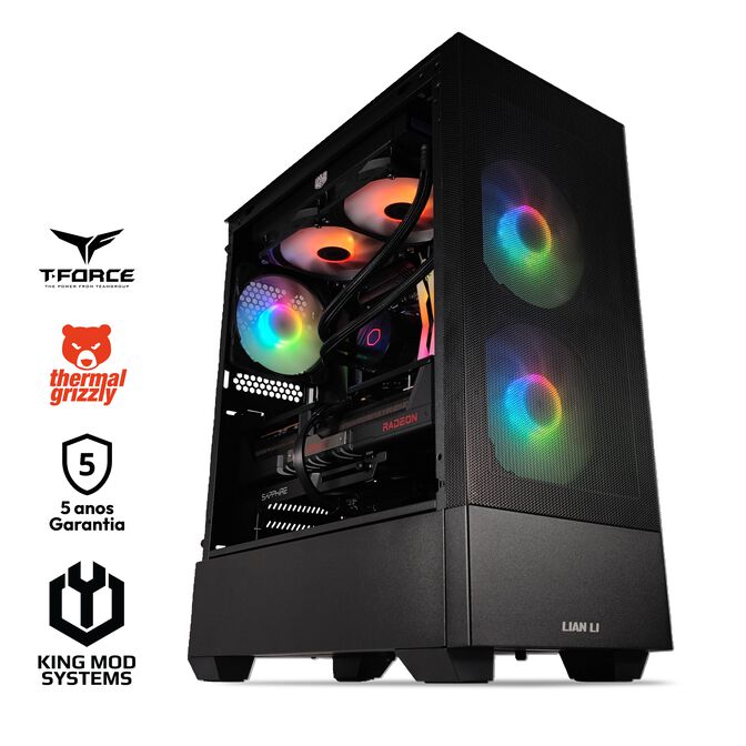 Ordenador King Mod Gamer-PC Ryzen 7 7800X3D 32GB DDR5 1TB RX 9070 XT WiFi W11 image number 0