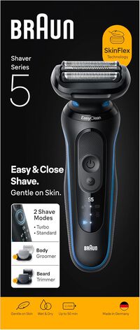 Afeitadora Braun Series 5 52-B1650s Negro/Azul