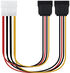 Cable de Alimentación SATA NanoCable - 5.25" (Molex 4Pinos) M - 2x SATA F 30 CM image number null