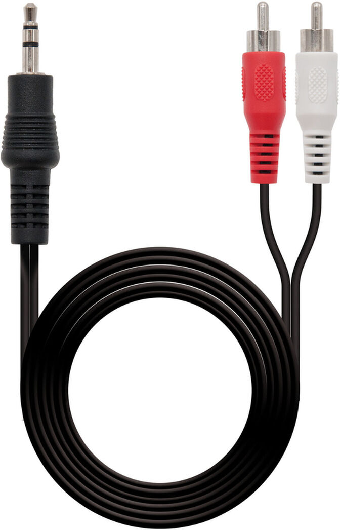 Cable de Audio NanoCable 3.5/M-2xRCA/M 1.5 M image number 1