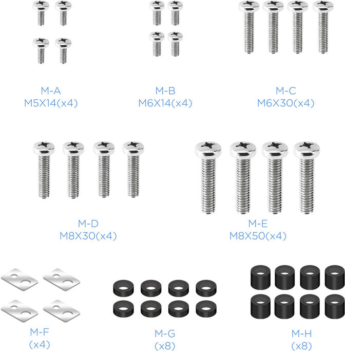 Soporte de Pared Tooq Tilt 6 Pivots 43" a 90" Max. 75Kg image number 10