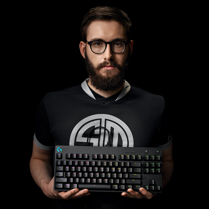 Teclado Logitech G PRO RGB Lightsync GX Blue Clicky Negro (US) image number 1