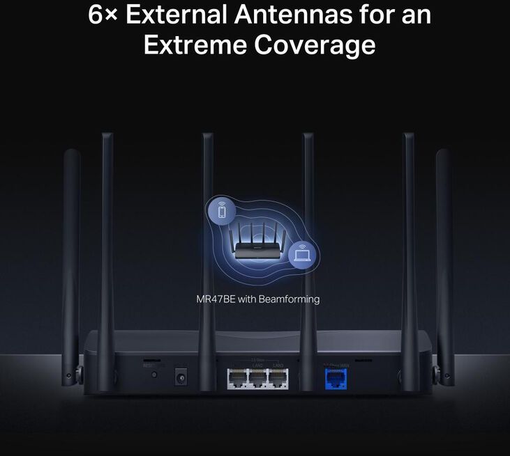 Router Mercusys MR47BE BE9300 Tri-Band WiFi 7 image number 6