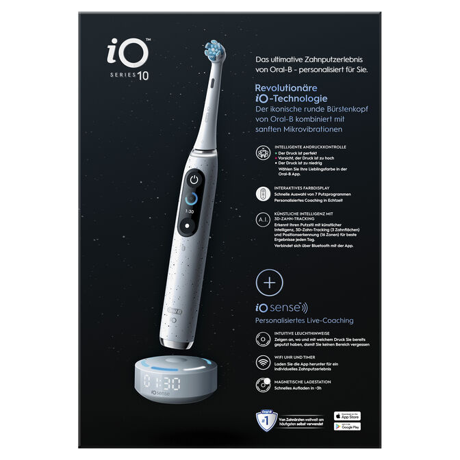 Cepillo de Dientes El&eacute;ctrico Oral-B iO Series 10 Stardust White image number 13