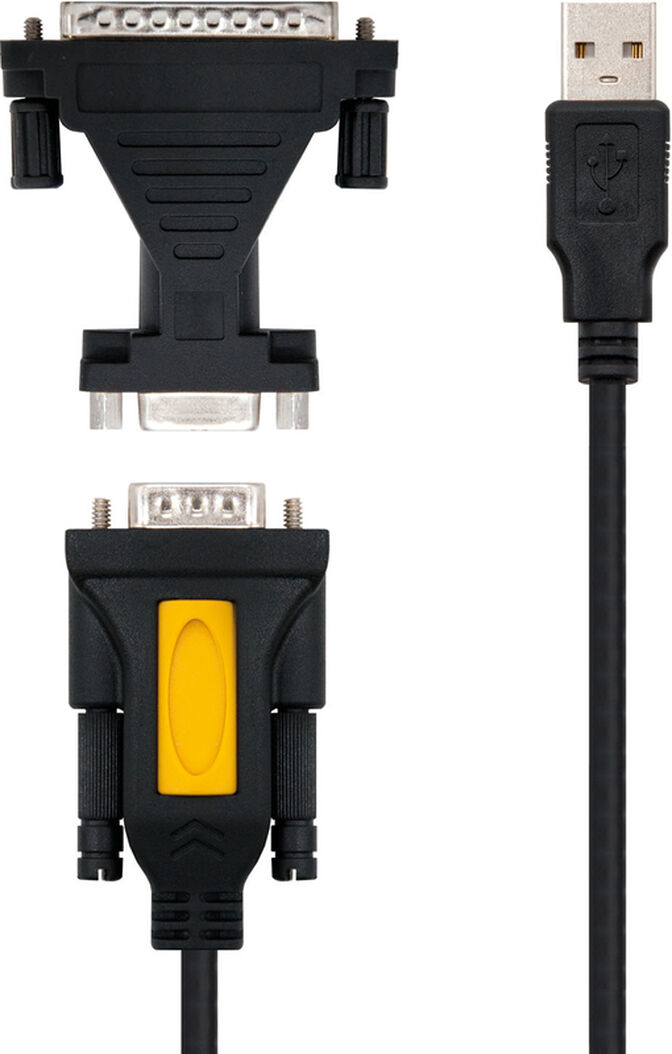 Cable Conversor NanoCable USB a SERIE A/M-RS232 DB9/M DB25/M 1.8 M image number 1