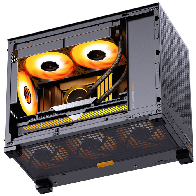 Caja Micro-ATX Jonsbo D32 STD Vidrio Temperado Negro image number 6