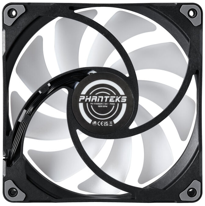 Ventilador Phanteks M25 PWM D-RGB Negra Pack 3- 140mm image number 1