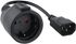 Cable Adaptador de Alimentación Nanocable C14 p/ Schuko 0.5 M Negro image number null