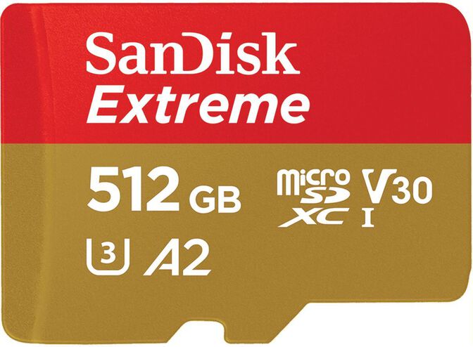 Tarjeta de Memoria SanDisk Extreme MicroSDXC UHS-I C10 A2 U3 V30 512GB image number 0