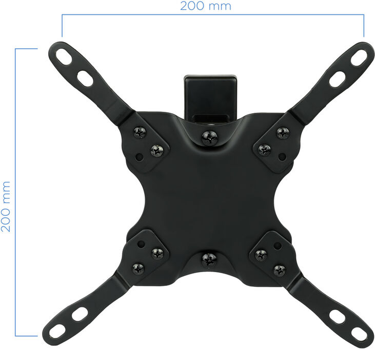 Soporte de Pared Tooq Tilt e GiRatónrio 2 Pivots 13" a 42" 190mm Max. 20kg Negro image number 2