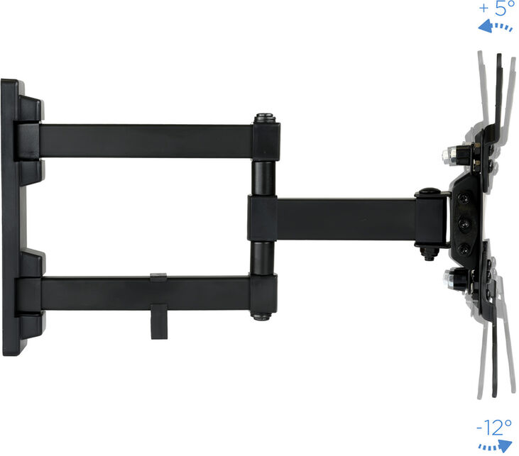 Soporte de Pared Tooq Tilt e GiRatónrio 3 Pivots 13" a 42" Max. 20Kg Negro image number 1