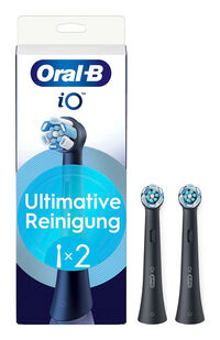 Recambios para Cepillo de Dientes El&eacute;ctrico Oral-B iO Ultimative Reinigung Pack 2 Unidades Negro