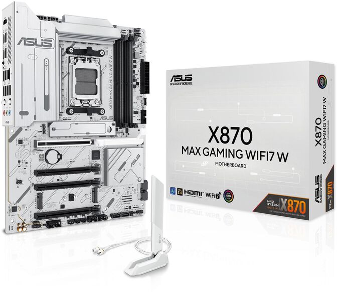 Placa Base Asus X870 MAX Gaming White WiFi image number 0