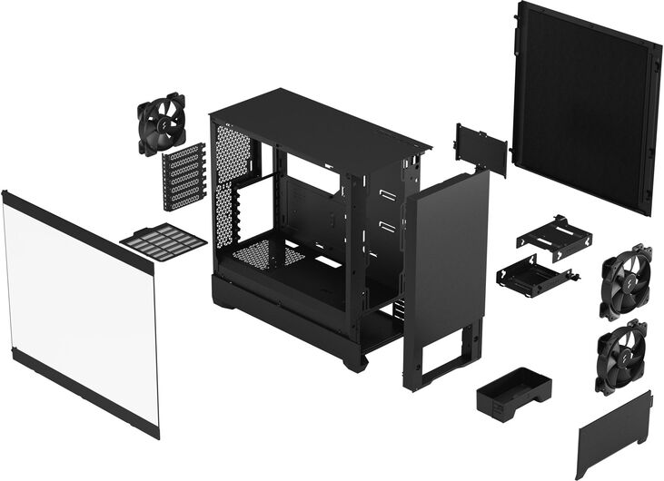 Torre ATX Fractal Design Pop Silent Black TG Clear Tint image number 1