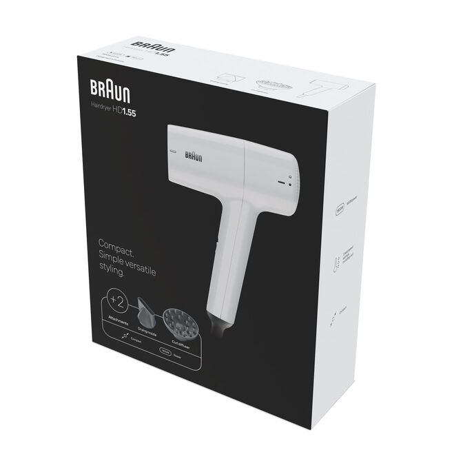 Secador de Pelo Braun HD 1.55 Blanco image number 1
