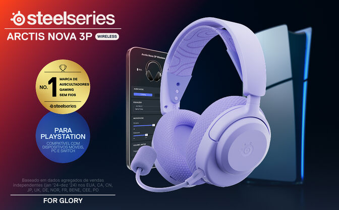 Auriculares SteelSeries Arctis Nova 3P Wireless/Bluetooth Lavanda image number 13