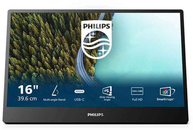 Monitor Port&aacute;til Philips S&eacute;rie 3000 16" 16B1P3302 IPS FHD 75Hz 4ms image number 1