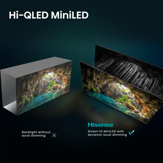 Televisor Hisense 75E8S 75" QLED UltraHD 4K VIDAA image number 3