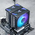 Ventilador CPU Jonsbo CR-3000 ARGB Negro - 2x 120mm image number null