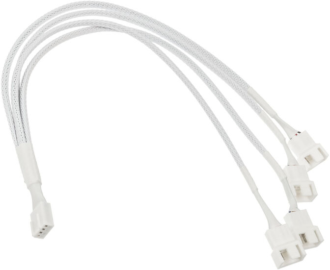 Cable Splitter Kolink 1-4 PWM Sleeved Blanco image number 1