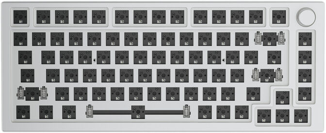 Barebone Glorious GMMK Pro 75% White Ice image number 0