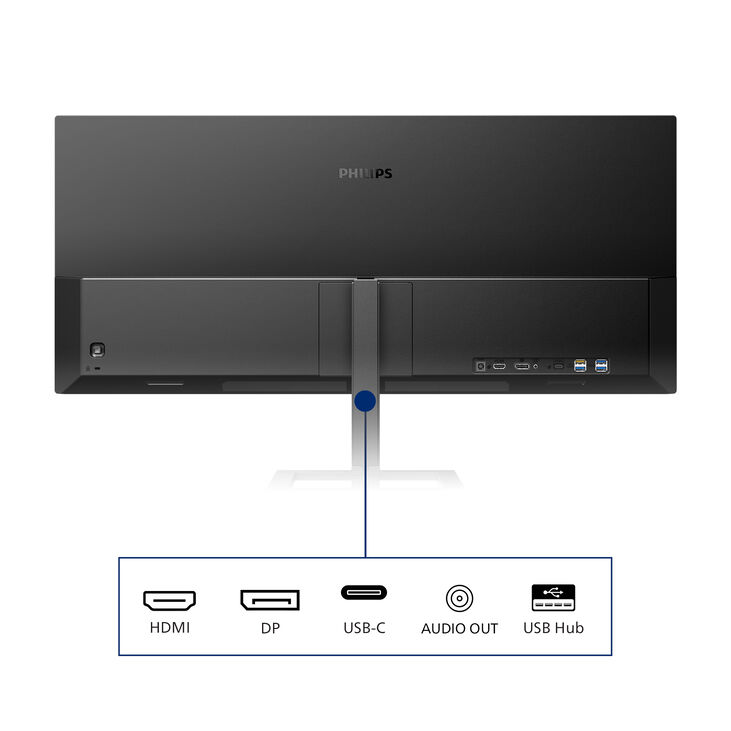 Monitor Gaming Philips E-Line 34" 346E2LAE VA UWQHD 100Hz 1ms Freesync image number 3