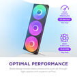 Ventilador NZXT F360 RGB Core Single-Frame Negras - Triplo Ventilador 120mm ( 360mm ) image number null