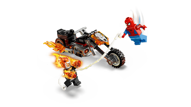 LEGO Marvel: Spider-Man contra la Moto de Ghost Rider, 72 Piezas (76335) image number 4