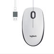Rat&oacute;n Logitech M100 Corded USB Blanco image number null