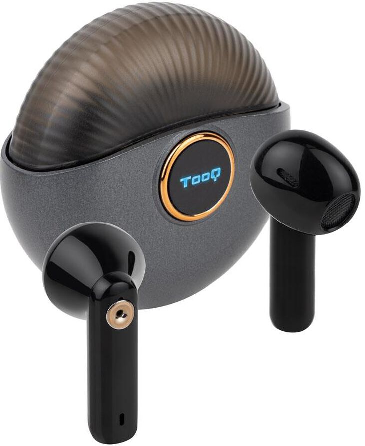 Auriculares Inal&aacute;mbricos Bluetooth Tooq SNAIL Gris/Negro image number 0