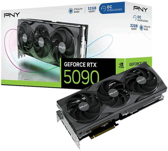 Tarjeta Gr&aacute;fica PNY GeForce&reg; RTX 5090 Gaming Triple Fan OC 32GB GDDR7 DLSS4 image number 0