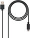 Cable USB 2.0 3A Nanocable USB-C/M para USB-A/M 2 M Negro