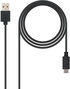 Cable USB 2.0 3A Nanocable USB-C/M para USB-A/M 2 M Negro image number null