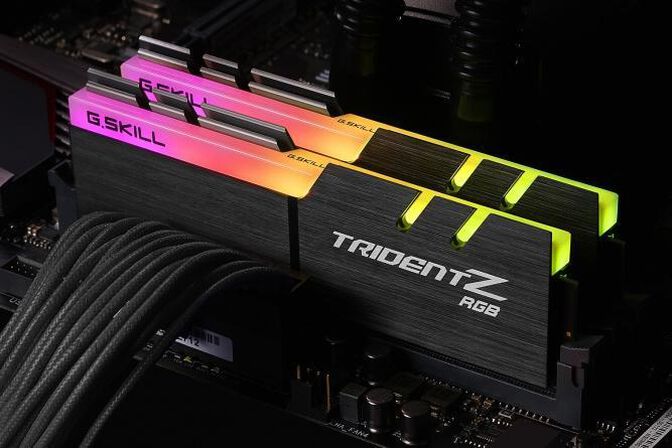 G.Skill Kit 32GB (2 x 16GB) DDR4 3200MHz Trident Z RGB (For AMD) CL16 image number 3