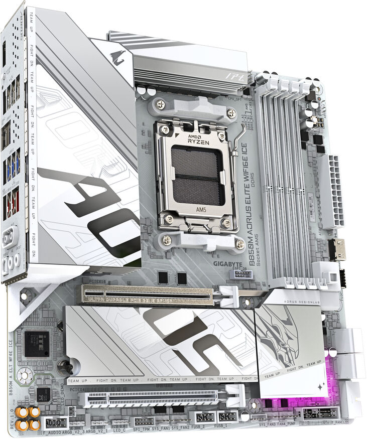 Placa Base Gigabyte B850M A ELT WF6E ICE image number 2