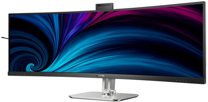 Monitor Curvo Philips Série 5000 49" 49B2U5900CH VA Dual-QHD 75Hz (PD100W) KVM C/Webcam image number 6