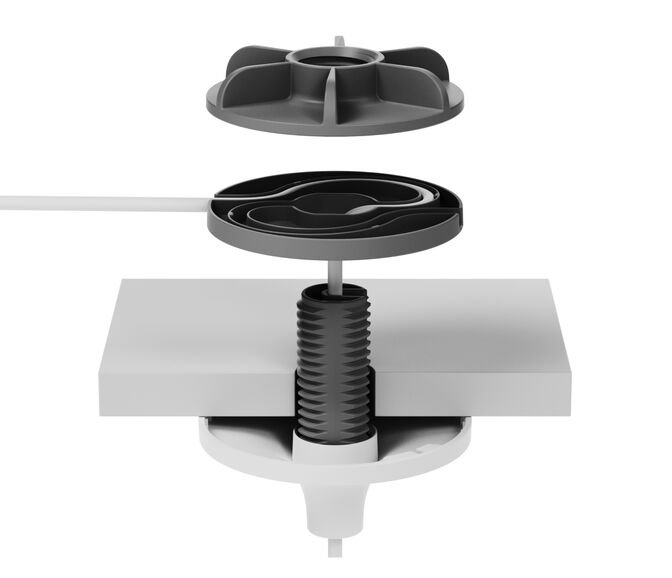Soporte Logitech Rally Mic Pod Pendant Mount Blanco image number 1