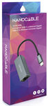 Adaptador Gigabit NanoCable USB-C a Ethernet Gigabit 10/100/1000 Mbps 15 CM Gris image number null