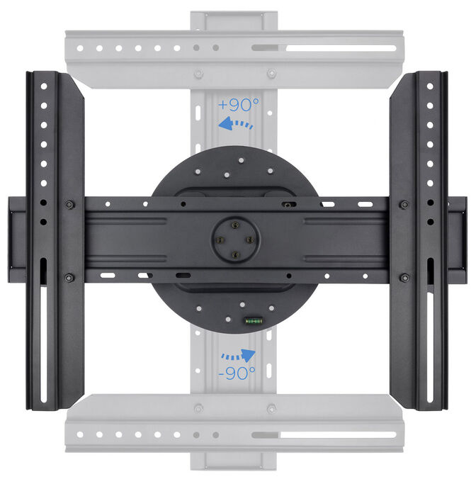 Soporte de Pared Tooq Rota&ccedil;&atilde;o 360&ordm; 37" a 70" Max. 50Kg Negro image number 2