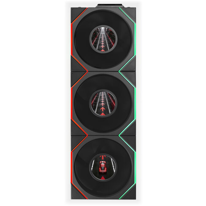 Ventilador Lian Li UNI FAN TL120 LCD FLEX Wireless Negro 120mm (Pack 3) image number 1