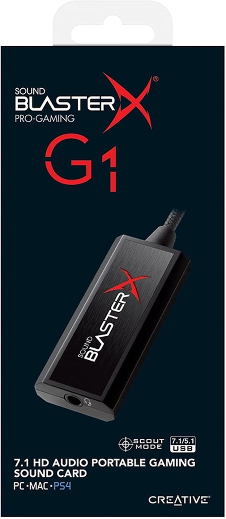 Tarjetas de Sonido Creative Synd BlasterX G1 USB image number 2