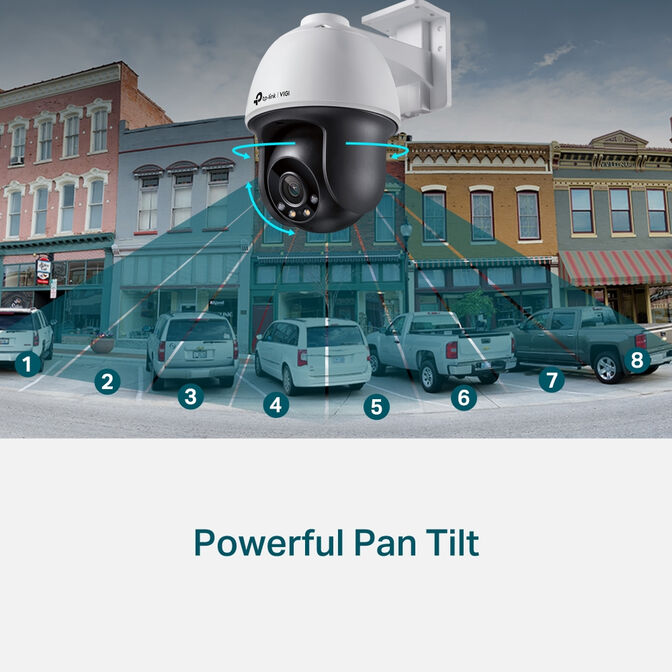 C&aacute;mara de Vigilancia TP-Link VIGI C540 4mm 4MP Full-Color PoE Pan/Tilt QHD 1440p IP66 image number 2