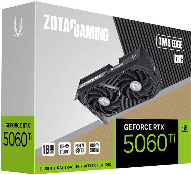 Tarjeta Gr&aacute;fica ZOTAC GeForce&reg; RTX 5060 Ti Twin Edge OC 16GB GDDR7 DLSS4 image number 6