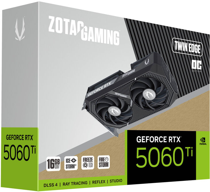 Tarjeta Gráfica ZOTAC GeForce® RTX 5060 Ti Twin Edge OC 16GB GDDR7 DLSS4 image number 6