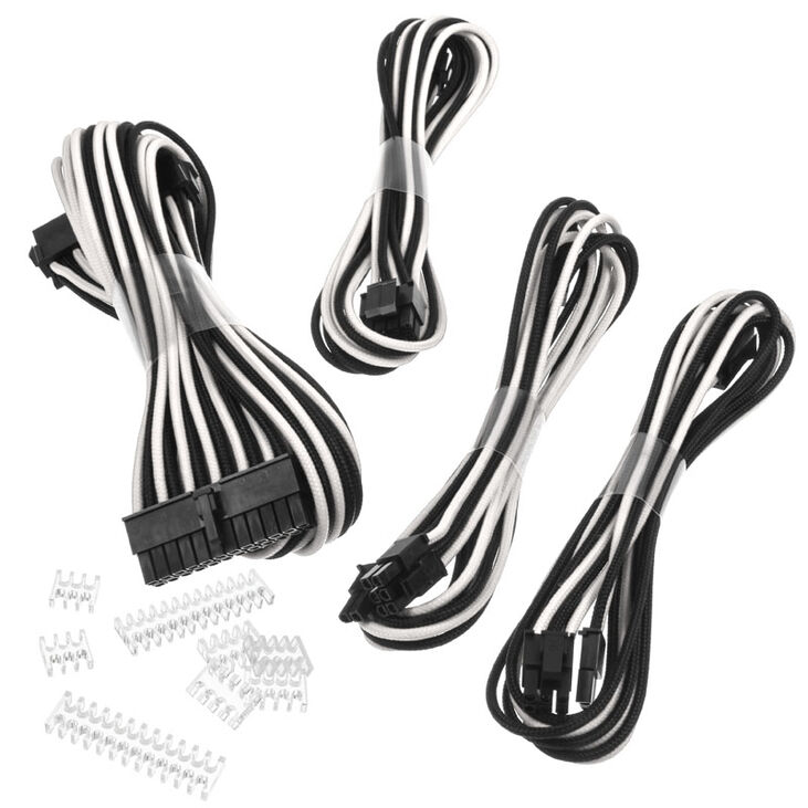 Kit de Expansi&oacute;n Phanteks Cables Sleeved 50cm Negro / Blanco image number 1
