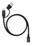 Cable USB 3.2 Gen2x2 Nanocable 60W 4K/60Hz USB-C+USB-A/M / USB-C/M 3 M image number null