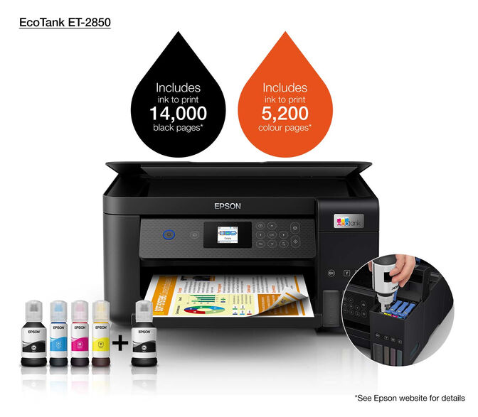 Multifuncional Epson EcoTank ET-2850 Wi-Fi image number 17