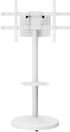 Soporte Móvil de Piso Ewent EW1550 Heavy-Duty Mobile TV Floor Stand 37" - 86" Blanco image number null