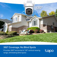 C&aacute;mara de Vigilancia TP-Link TC43 Outdoor Pan/Tilt AI 3K Security Wi-Fi image number null