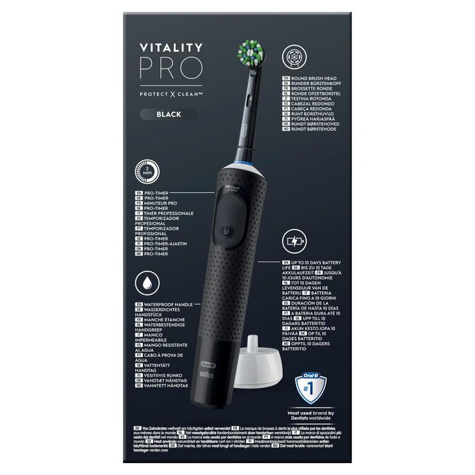 Cepillo de Dientes El&eacute;ctrico Oral-B Vitality Pro D103 Negro image number 4
